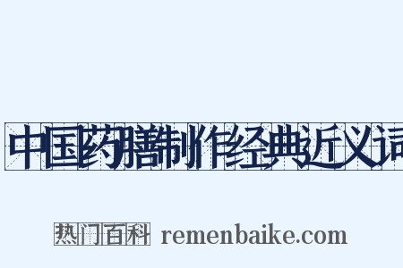 中国药膳制作经典近义词是什么意思的图片
